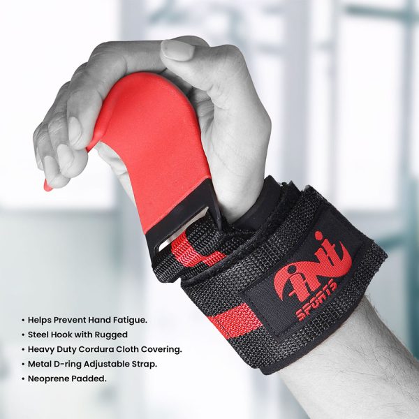 2 Red Lifting Steel Hook